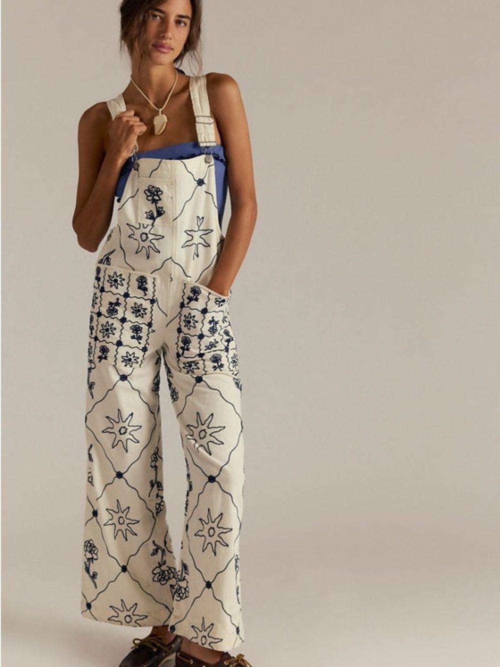FREE PEOPLE - RISING SUN OVERALL MSRP $248